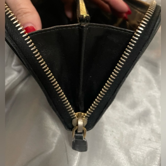 EUC, Prada Black Leather, Ruched, Long Wallet, with Paperwork - Picture 8 of 16